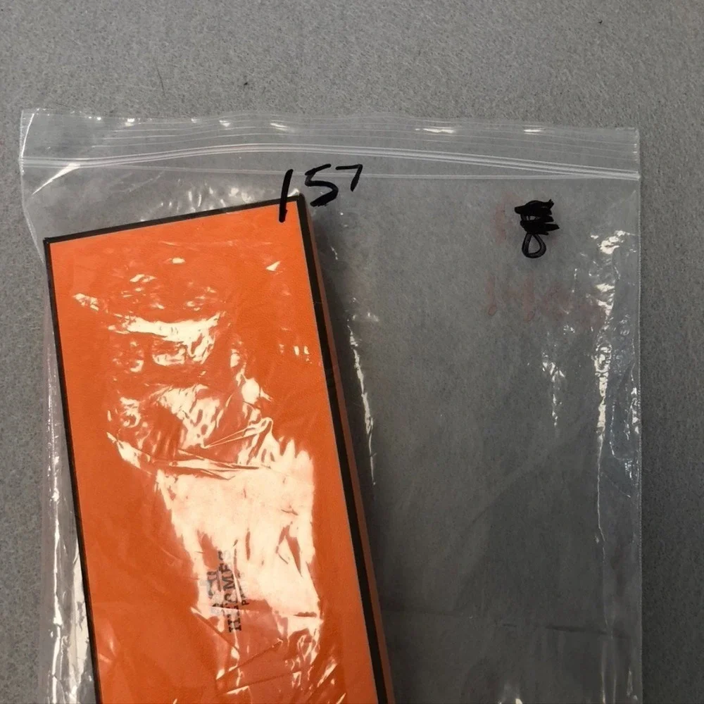 Authentic Hermes Orange Storage Gift Box‎ Empty 10x3.5x1.5 Small Rectangle